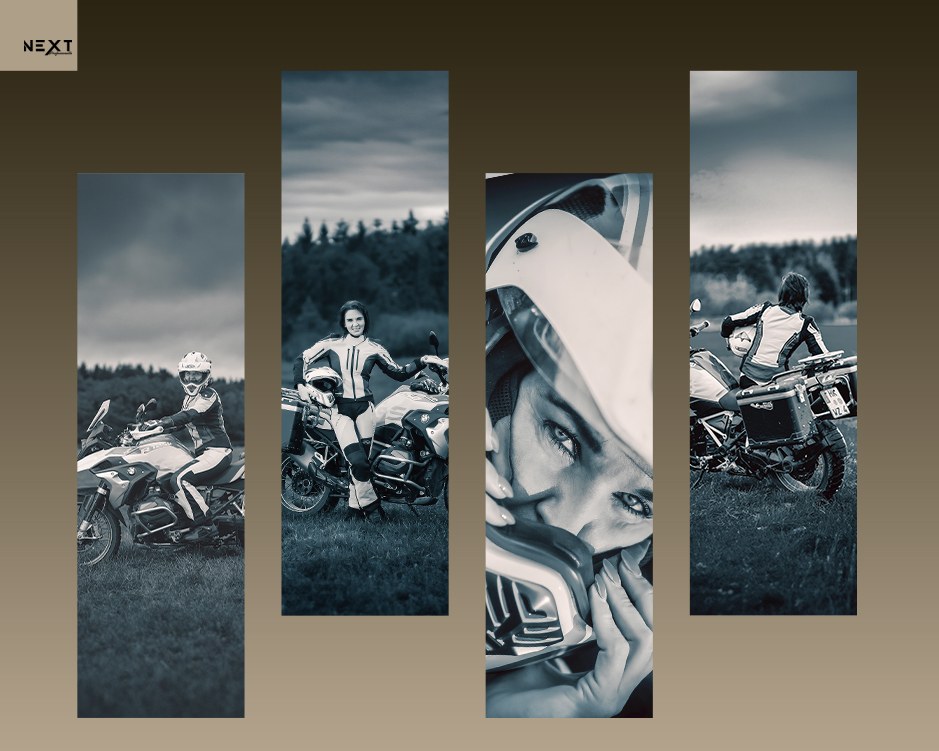 Dynamische Motocrossfotos