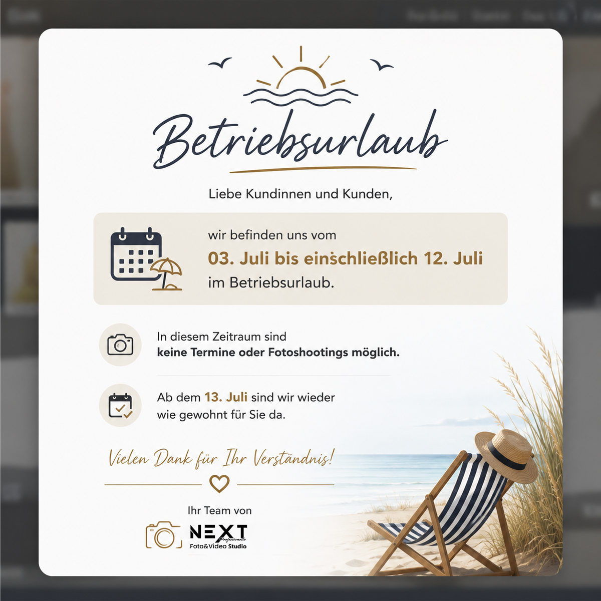 Betriebsurlaub