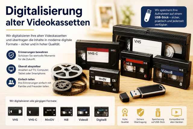 Videokassetten & Fotos digitalisieren1